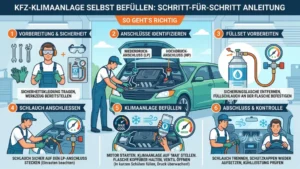Auto-Klimaanlage selbst befüllen: So geht’s richtig
