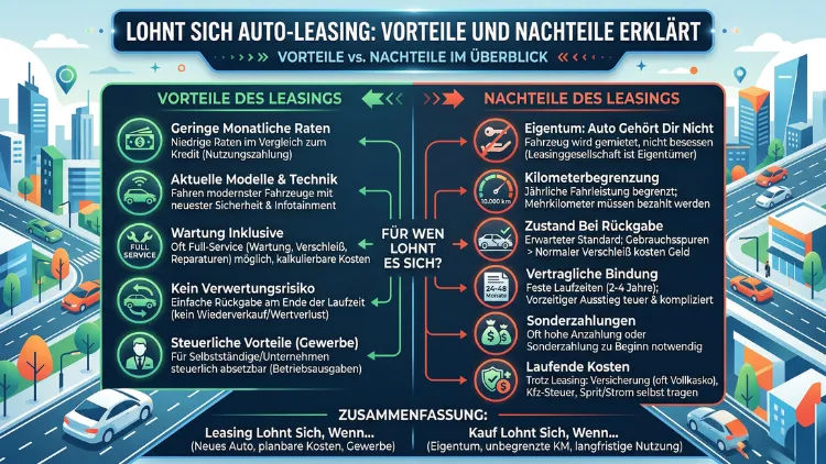 Lohnt sich Auto-Leasing: Vorteile und Nachteile erklärt